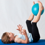 Pilates for child to strengthen core muscles