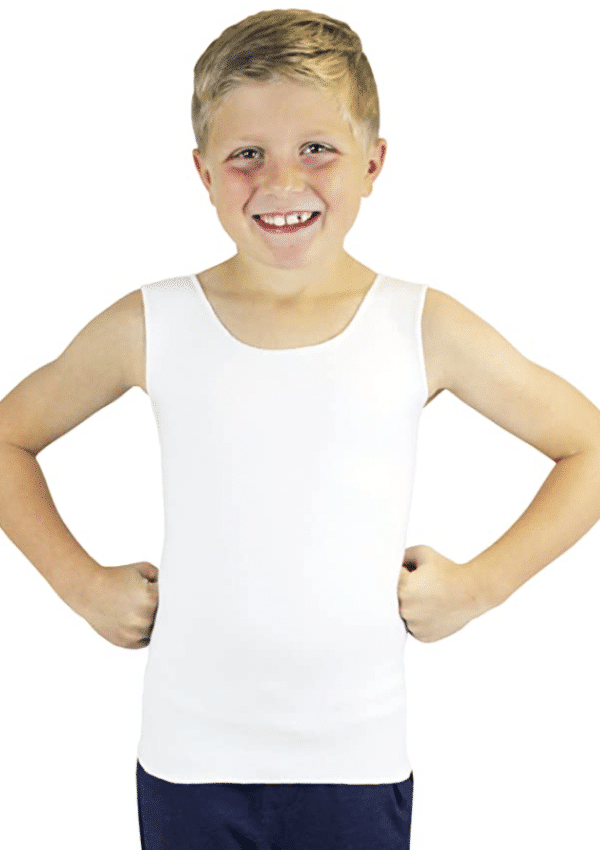 boy wearing seamless compressive top