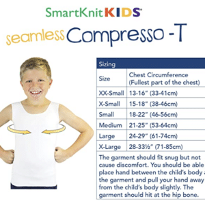 Seamless compressive top sizing