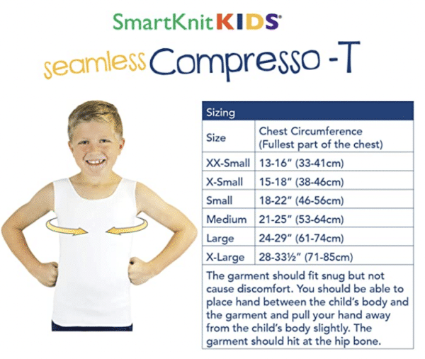 Seamless compressive top sizing